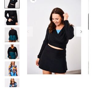 Latched Mama Swim Wrap cover up -1X